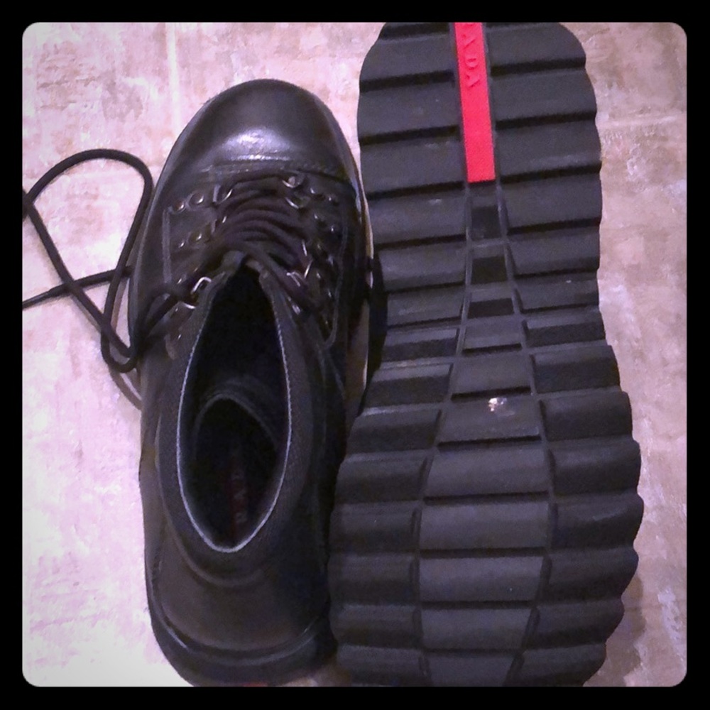 Prada hiking boots
